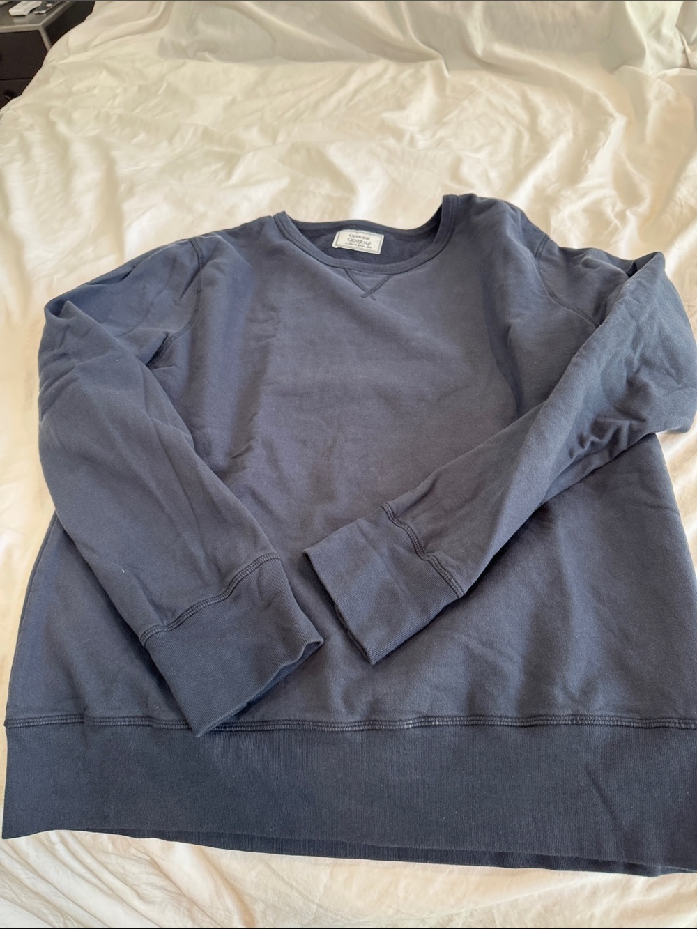 Men's Officine Generale Navy Crewneck Sweatshirt